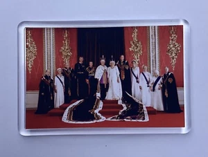 King Charles III and Queen Camilla Family Photo 2023 Fridge Magnet SOUVENIR GIFT - Picture 1 of 3