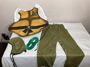 Vintage 1989 Teenage Mutant Ninja Turtles Raphael Halloween Costume Complete - Picture 1 of 9