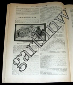 ENRICO CARUSO 1910 CRITIQUE + PLANS FOR THE NEW JOHN D ROCKEFELLER FOUNDATION - Picture 1 of 2