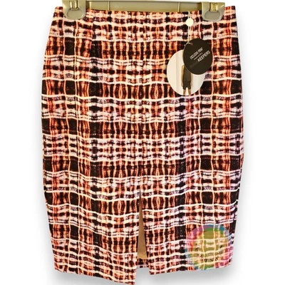 NWT Finders Keepers Wonderland Skirt Womens Small Red Tartan Plaid Pencil Y2K - Image 1 of 4