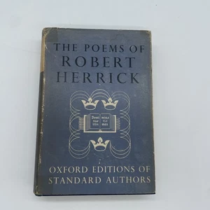 The Poetical Works Of Robert Herrick Oxford University Press HB/DJ 1951 - Imagen 1 de 20