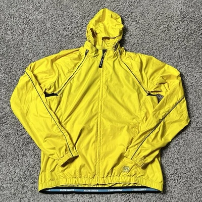 Chaqueta de lluvia de ciclismo Novara para mujer grande amarilla con capucha mangas extraíbles cremallera completa Foto 1 de 4
