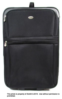 NUEVO NUEVO CON ETIQUETAS PIERRE CARDIN EQUIPAJE 26" Maleta SAVOY Negro Enrollable, Asa Extraíble Foto 1 de 4