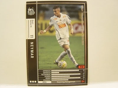 Panini WCCF 2010-11 Neymar Júnior 1992 Brazil No.11 Santos FC #031 Rookie Card C - Image 1 of 4