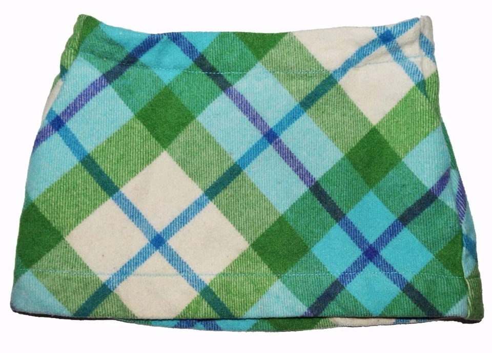 Falda Gap Niños Niñas Talla 5 Cintura Ajustable Cuadros Verde Azul Crema Mezcla Lana Foto 1 de 1