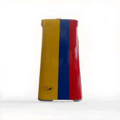 RM Professional Salsa Cowbell High Tone 6.5 Inches. Ritmo Musical Colombian Flag