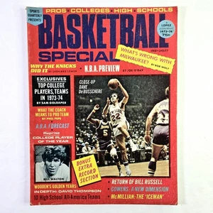 1973-74 Sports Quarterly Basketball Special DeBusschere Walton Pros Colleges HS - Bild 1 von 2
