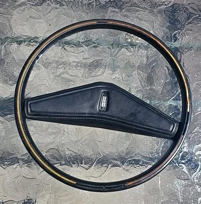 1974 1975 1976 Oldsmobile Cutlass Black Steering Wheel 9755848 - Image 1 of 4