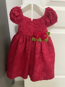 Laura Ashley London Girls Red Dress 18 Month Old - Picture 1 of 7
