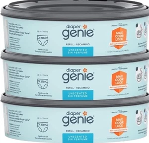 New, 3 pack DIAPER GENIE Unscented Refills – 270 each, 810 total - Picture 1 of 1