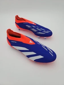 Botín de fútbol Adidas Predator Elite LL SG azul naranja sin cordones para hombre talla 12 - Imagen 1 de 7