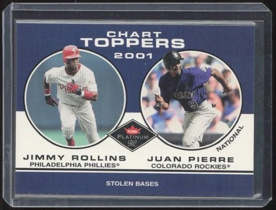 2001 Fleer Platinum #428 Jimmy Rollins / Juan Pierre - Image 1 of 2