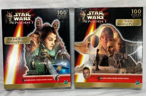 Star Wars Episode 1 JAR JAR & YODA Shaped Puzzle 100 Piece BRAND NEW SEALED! - Picture 1 of 4