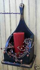 Primitive Candle Wall Box Sconce - ANY COLOR