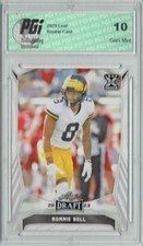 Ronnie Bell 2023 Leaf Football #67 Rookie Card PGI 10