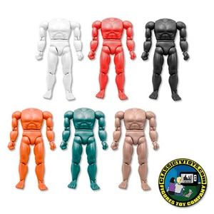 Set of 6 Different Colored 8 inch New Muscular Bodies Retro Scale - Picture 1 of 1