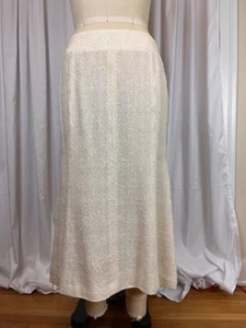 CHANEL 99P Frühjahr 1999 Ivory Tweed Trompete Midi Rock Gr. 42 TOP - Bild 1 von 13