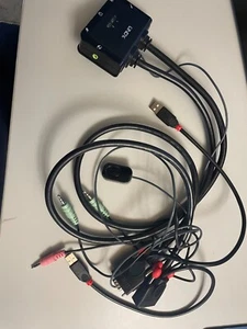 LINDY 42342 2 Port VGA, USB 2.0 & Audio Cable KVM Switch - Umschalten zwischen 2 - Bild 1 von 4