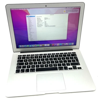 Apple MacBook Air A1466 2017 13"  Dual-Core i5  1.80 GHZ 8 GB RAM 128GB SSD - Image 1 of 4