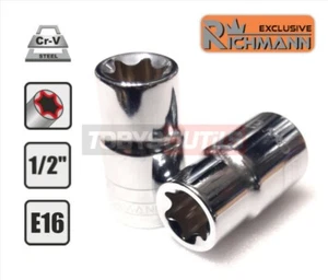 E16 1/2" E-TORX E-16 TORX Female Chrome-Vanadium Socket RICHMANN C1576 - Picture 1 of 3