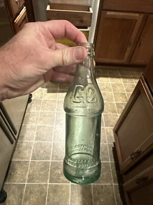 1923 C. C. Soda Embossed Soda Bottle Coca Cola Bottling Cincinnati Ohio OH - Picture 1 of 12