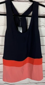 NWT Ann Taylor Womens Size SP Black/Pink Tank Top - Picture 1 of 6