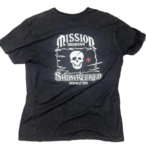 Mission Brewery Shipwrecked Double IPA T Shirt San Diego Men’s Size L Large - Picture 1 of 3