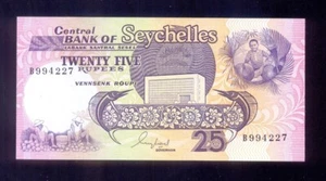Seychelles 50 rupias ND (1989) prefijo B P34 sin C - Imagen 1 de 2