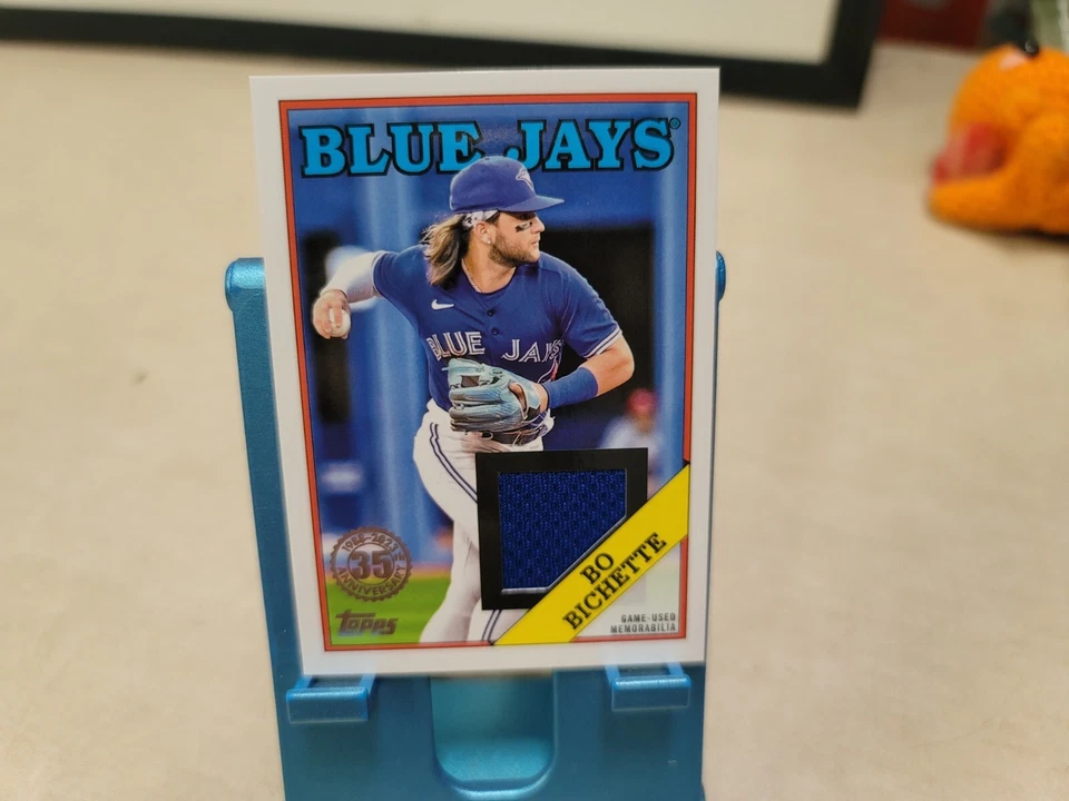 2023 Topps Series 1 Bo Bichette 35th GAME USED 1988 Patch / Jersey T9161 - Image 1 of 4