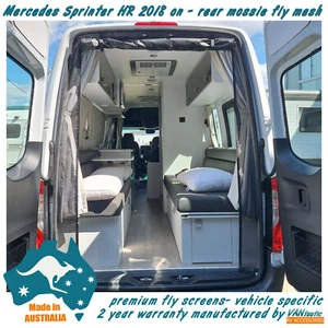 rear doors fly screen RV flyscreen Mercedes Sprinter 2018+ Highroof motorhome - Picture 1 of 6