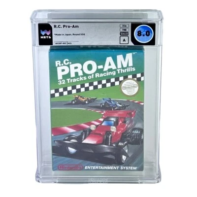 NES RC Pro-Am WATA 8.0 Factory Sealed Graded Nintendo Game R.C. ProAm Round Seal - Image 1 of 4