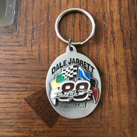 Dale Jarrett Keychain #88 Nascar Solid Fine Pewter 1999 Cover
