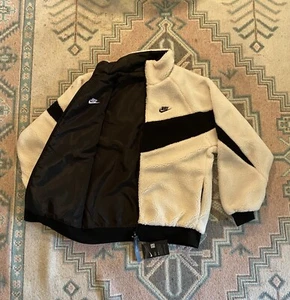 nike big swoosh reversible boa jacket large - Picture 1 of 11