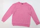 Bonds Womens Pink Cotton Pullover Sweatshirt Size S Pullover