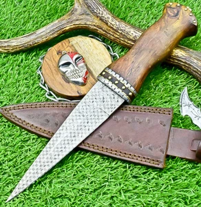 CUSTOM HANDMADE J2 STEEL BLADE. DAGGER KNIFE, HUNTING KNIFE, BOOT KNIFE, SN-1792 - Picture 1 of 10