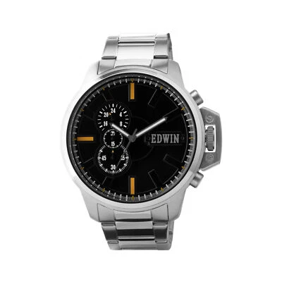 Reloj cronógrafo Edwin ENERGY para hombre, caja y correa de acero inoxidable Foto 1 de 4