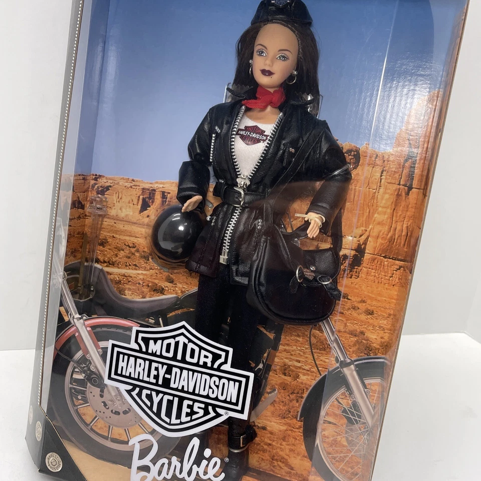 1998 Collector Edition Harley-Davidson Motorcycle Barbie Doll Mattel 22256