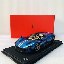 1/18 BBR Ferrari SP3 Daytona Blue Corsa Limited 24 PCs With Display Case