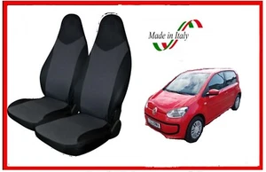 Universal Sitzbezüge Paar Grau Schwarz Auto passend für Volkswagen Up! ! - Bild 1 von 4