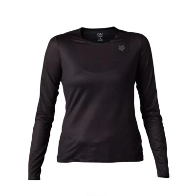 Fox Racing Women's Flexair Ascent Long Sleeve MTB Jersey Black Small 31102-001-S - Image 1 of 3