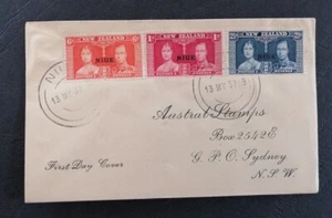 Great Britain British Colonies 1937 NEW ZEALAND -NIUE FDC - Picture 1 of 2