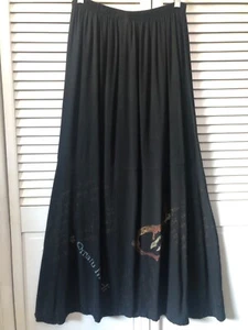 Vintage BLUE FISH Clothing - JAPONICA SKIRT - RAVEN - 1998 Spring- Tencel -sz 2? - Picture 1 of 1
