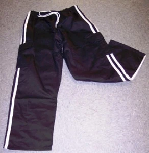 NEW! Cargo Pants Karate Pant with Pockets - Black & White - Krav Maga, Kung Fu - Picture 1 of 2