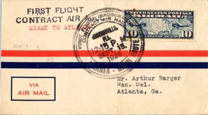 Florida Airways primo volo Jacksonville Florida - Atlanta Georgia - 1926 - Foto 1 di 2