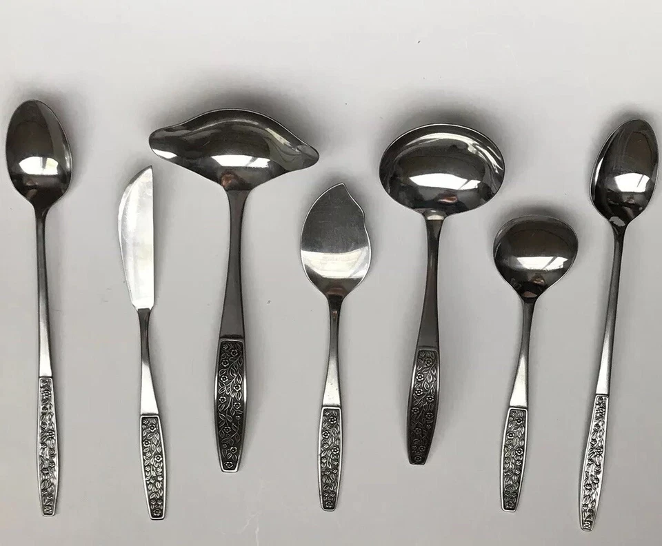 Juego de utensilios para servir Silhouette MCM acero inoxidable cucharones cucharas cuchillo Japón Foto 1 de 4