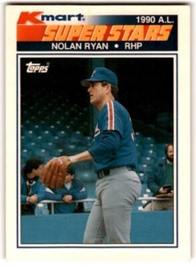 1990 Topps Kmart Super Stars Nolan Ryan #25 Texas Rangers