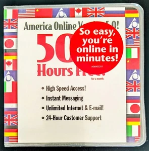 Disco coleccionable vintage "World Flags" America Online, AOL CD v5.0! - Imagen 1 de 3