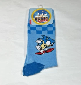 Sonic The Hedgehog Men’s Crew Socks (Size 8-12) One Pair - NEW - Picture 1 of 3