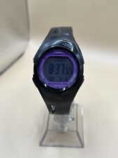 Casio PHYS Digital Watch Women Black Purple Round Dial STR-300 New Battery