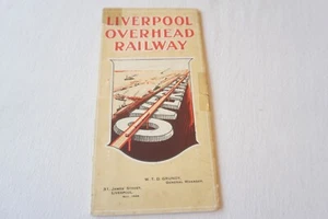 1928 Liverpool Overhead Railway Map & Guide of the Railway & Docks  - Picture 1 of 8